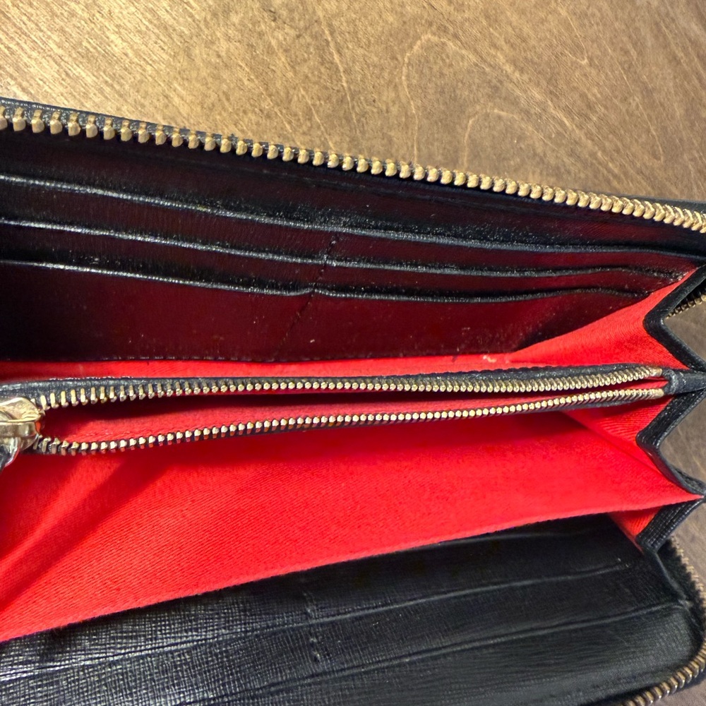 Dooney & Bourke Black Textured Wallet - Picture 3 of 5